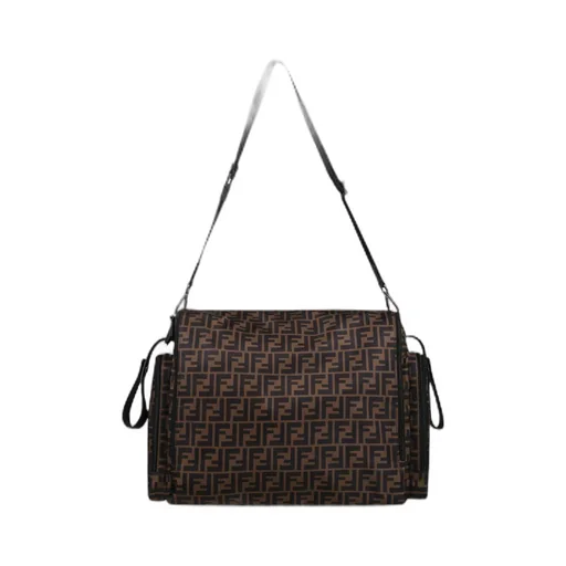 Fendi Kids Ff Logo Zip-Up Changing Bag