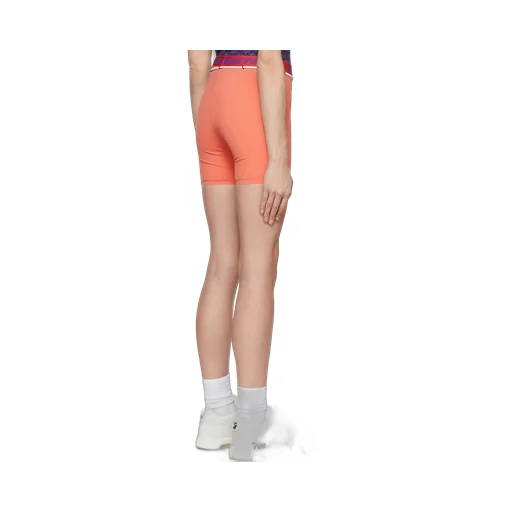 Off-White Elastic Waist Stretch Shorts