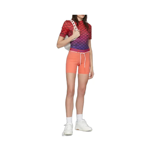 Off-White Elastic Waist Stretch Shorts