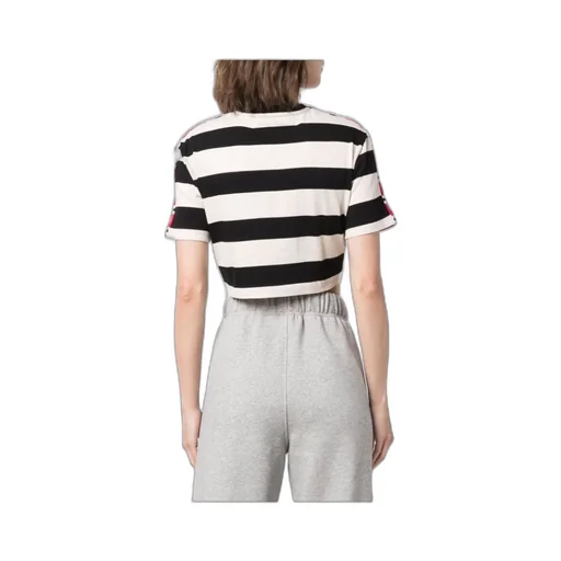 Msgm Tie-Waist Cropped T-Shirt