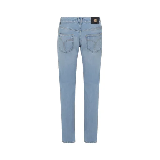 Versace Logo Patch Low Waist Jeans