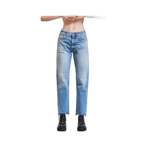 Retro Fengshui Washed Jeans