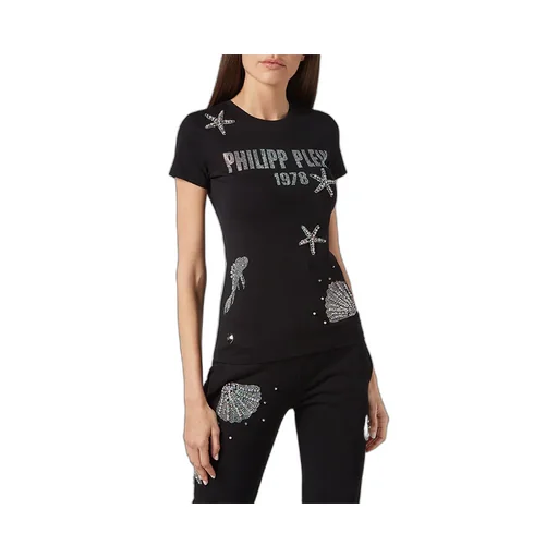 Crystal Pattern Short-Sleeved T-Shirt