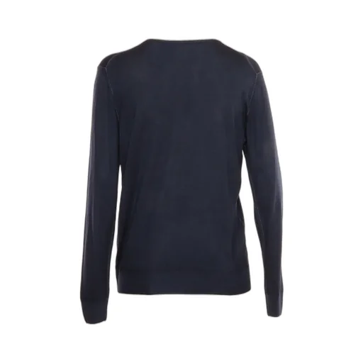 Long-Sleeved V-Neck Knitted Sweater