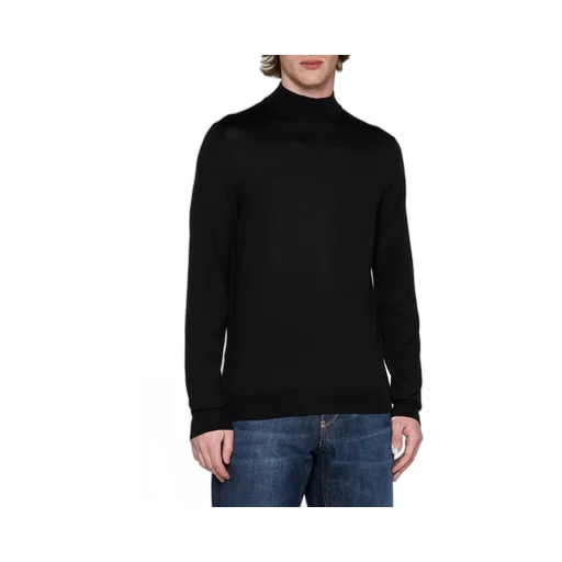 Mock-Neck Merino Jumper