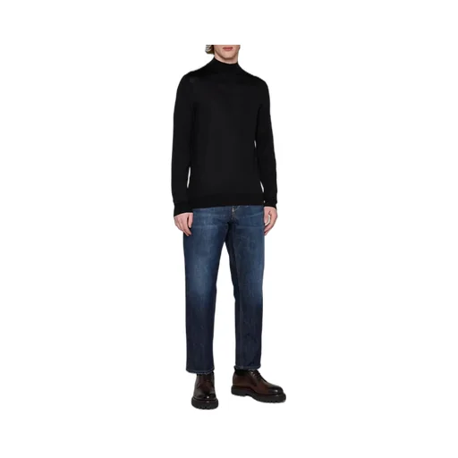 Mock-Neck Merino Jumper