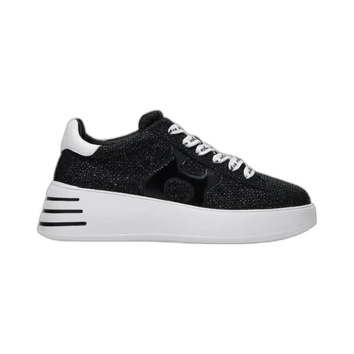Hogan Crystal-Embellished Lace-Up Low-Top Sneakers