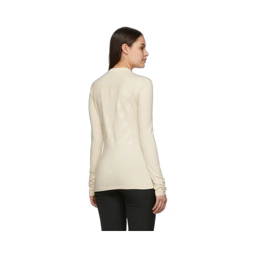 Diag-Print Long-Sleeve T-Shirt