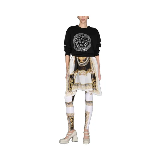 Versace Medusa Head-Printed Crewneck Sweatshirt