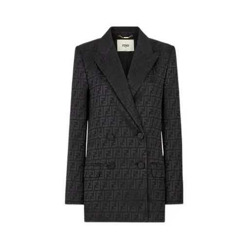 Fendi Ff Motif Double-Breasted Jacket