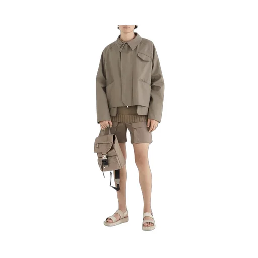 Fendi Asymmetric Hem Cropped Jacket