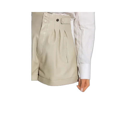 Saint Laurent Button Detailed High Waist Shorts