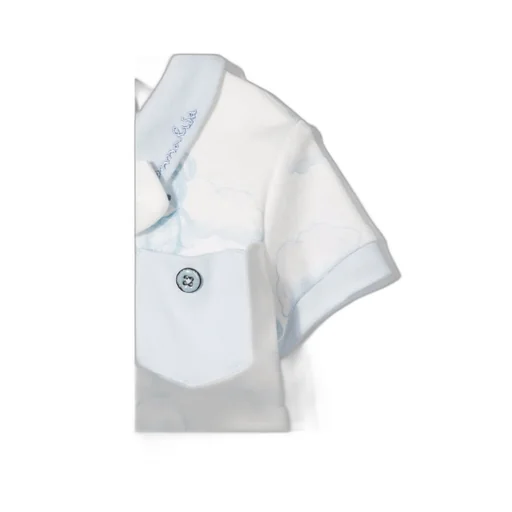 Embroidered Short-Sleeve Babygrow