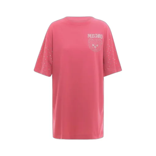 Crystal-Embellished Teddy Logo T-Shirt Dress