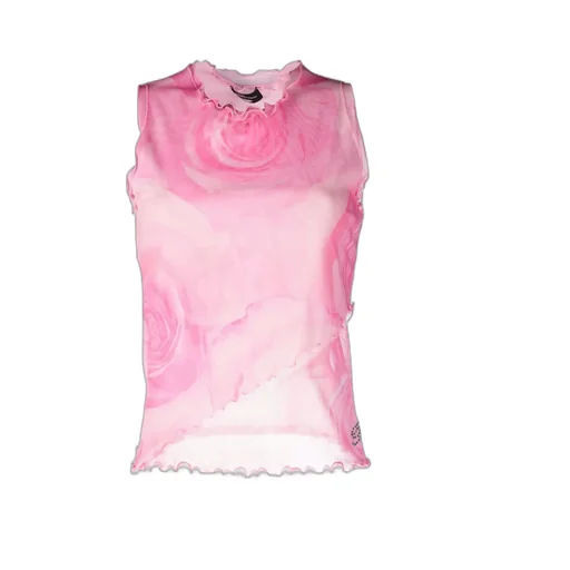 Rose-Print Tank Top