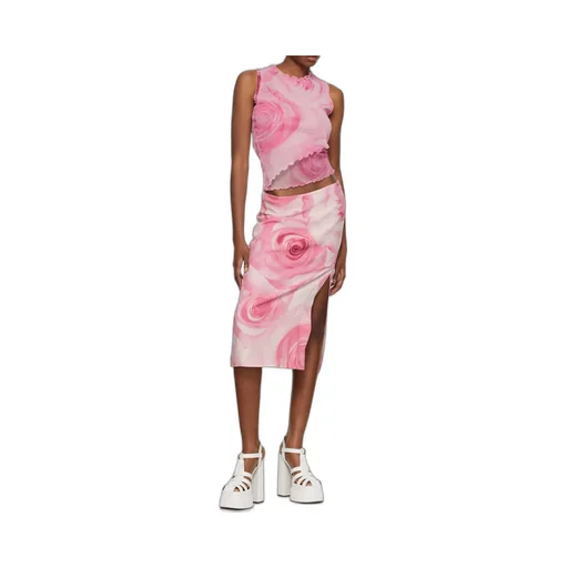 Rose-Print Tank Top