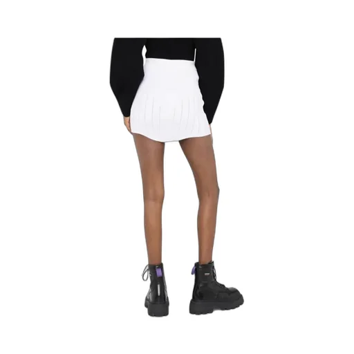 Ribbed-Knit Fitted Miniskirt