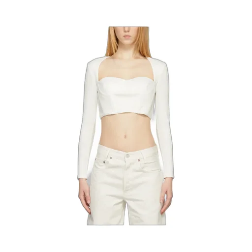 Low-Neck Short T-Shirt