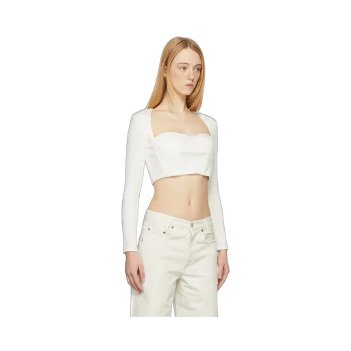 Low-Neck Short T-Shirt