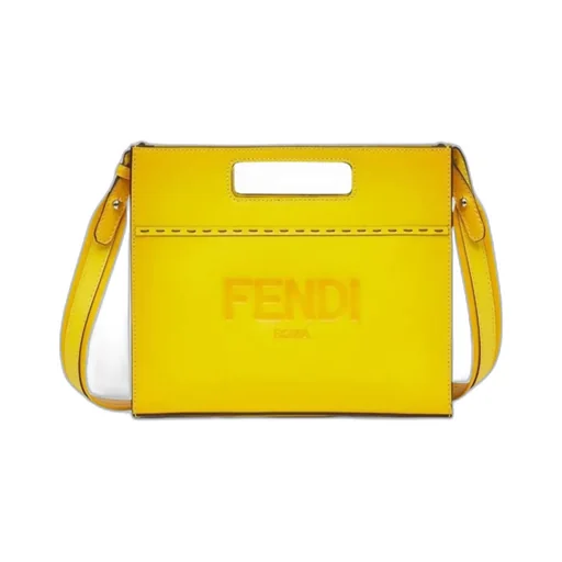 Fendi Logo Debossed Mini Shopper Bag