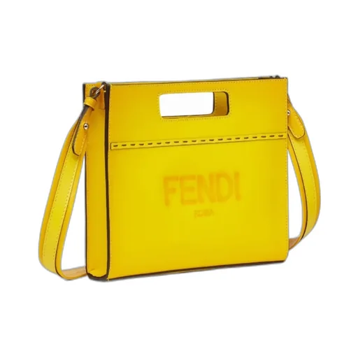 Fendi Logo Debossed Mini Shopper Bag