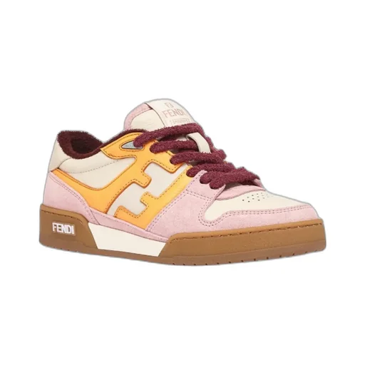 Pink Suede Low-Tops