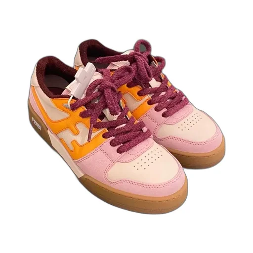 Pink Suede Low-Tops