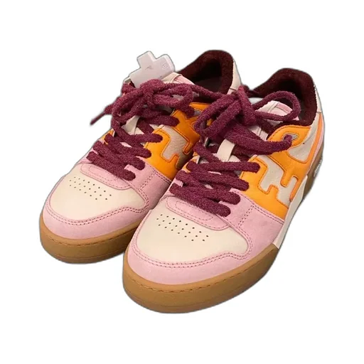 Pink Suede Low-Tops