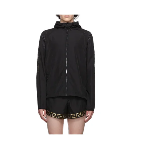 La Greca-Print Zip-Fastening Hoodie