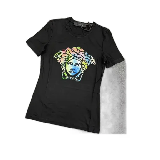 Crystal-Embellished Medusa Head T-Shirt
