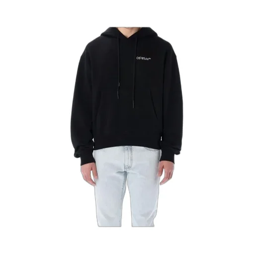 Off-White Logo Printed Drawstring Hoodie