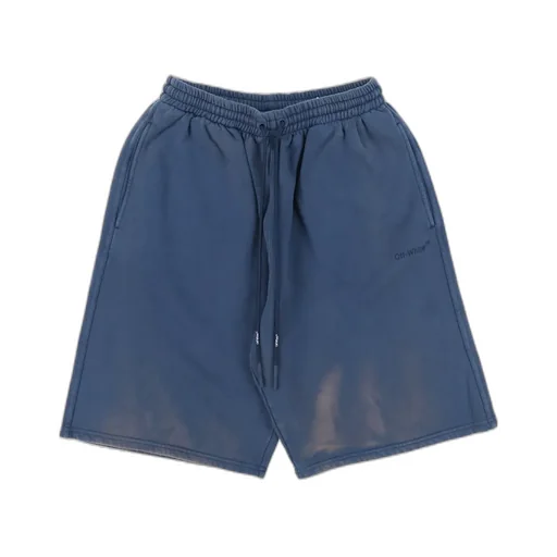 Diag-Stripe Cotton Shorts