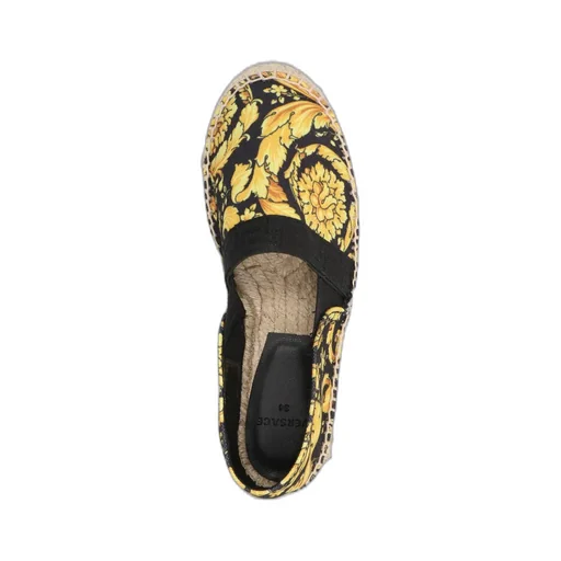 Versace Kids Barocco Printed Slip-On Espadrilles