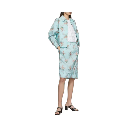 Pattern Printed Long-Sleeved Shirt