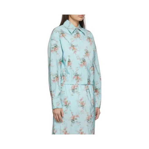 Pattern Printed Long-Sleeved Shirt