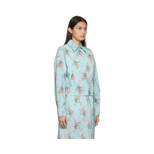 Pattern Printed Long-Sleeved Shirt