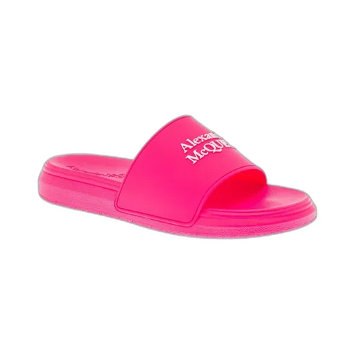 Alexander Mcqueen Logo Embossed Slip-On Slides