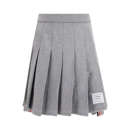 Striped Pleated Miniskirt