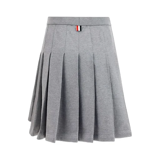 Striped Pleated Miniskirt