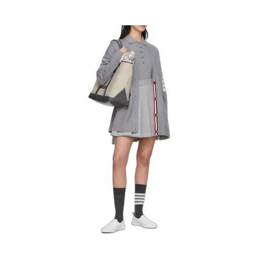 Striped Pleated Miniskirt