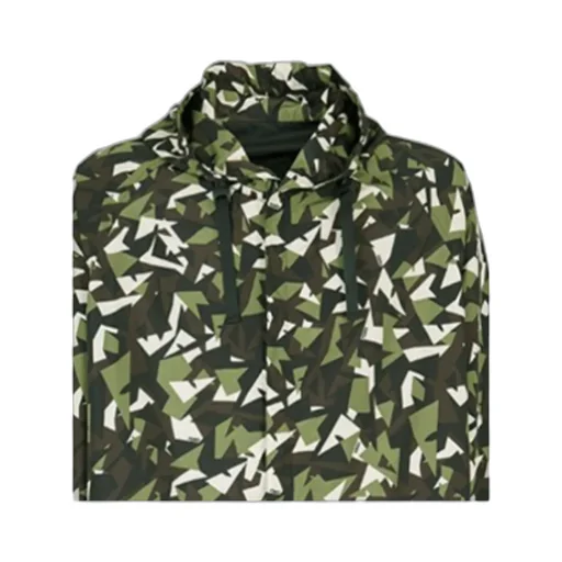 Medium And Long Style Camouflage With Hat Casual Jacket