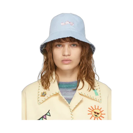 Logo Embroidered Double-Sided Fisherman Hat