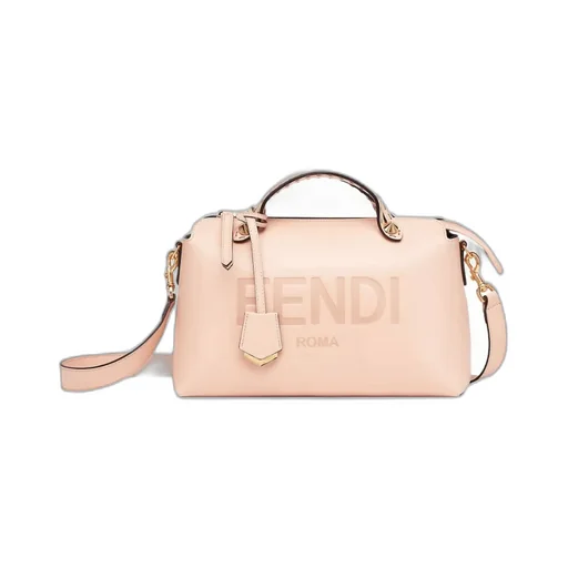 Debossed Logo Shoulder Bag