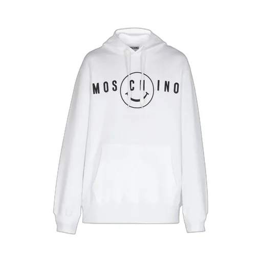 Moschino Logo Printed Drawstring Hoodie
