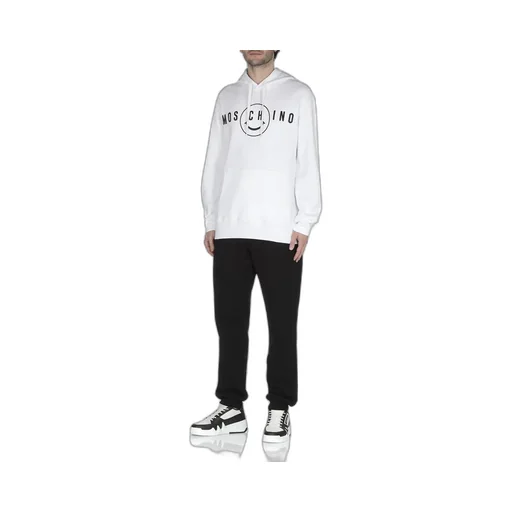 Moschino Logo Printed Drawstring Hoodie