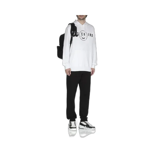 Moschino Logo Printed Drawstring Hoodie