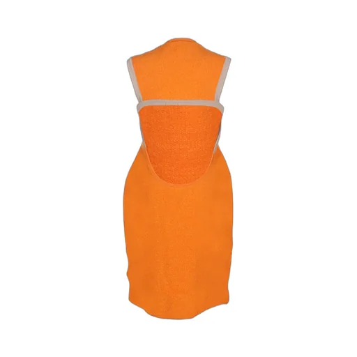 Sorbetto Contrast-Trim Knitted Mini Dress