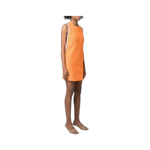 Sorbetto Contrast-Trim Knitted Mini Dress