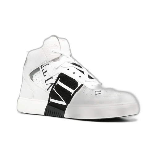 Valentino Vl7N Round Toe Mid-Top Sneakers