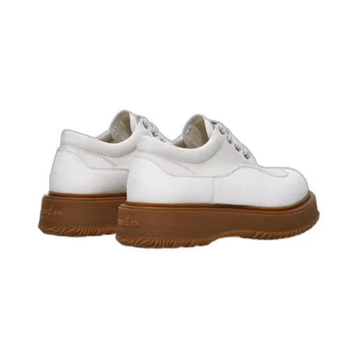 Hogan Untraditional Logo Embossed Lace-Up Shoes